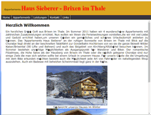 Tablet Screenshot of haus-sieberer.at